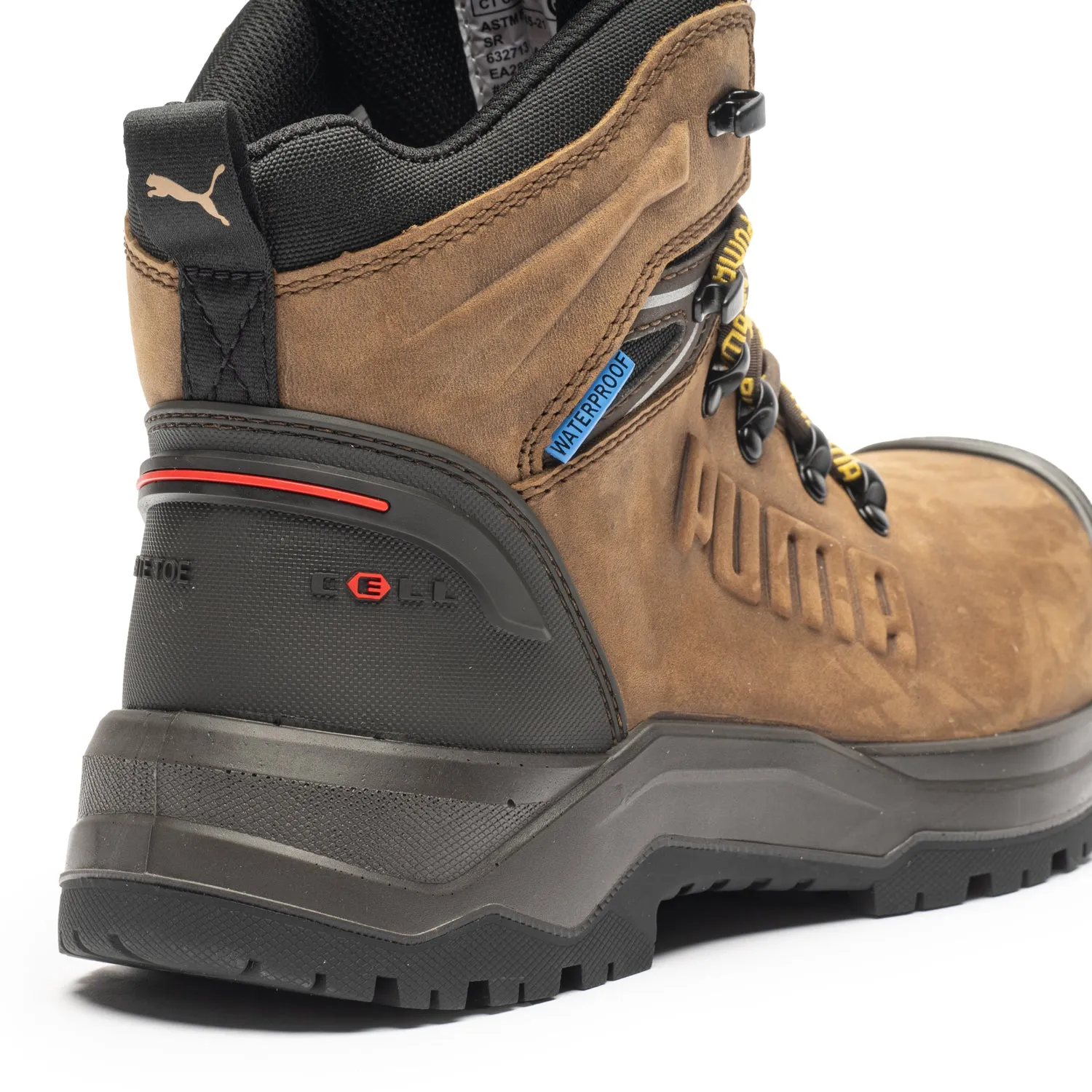 Weather Ready Puma Iron Brown Men's 6" Waterproof Composite Toe Work Boots