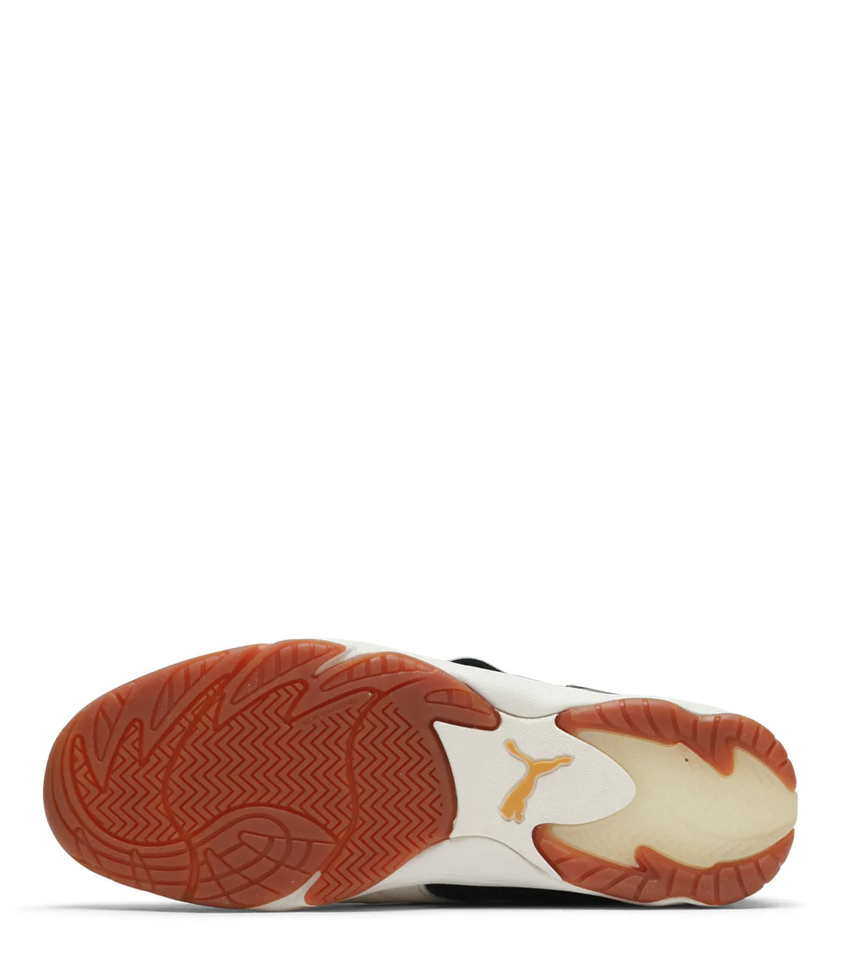 Puma King Indoor Black Warm White heel - cup - level