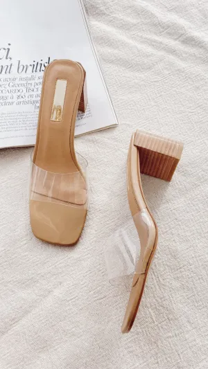Lucy Heel - Clay/Clear Effortless Elegance