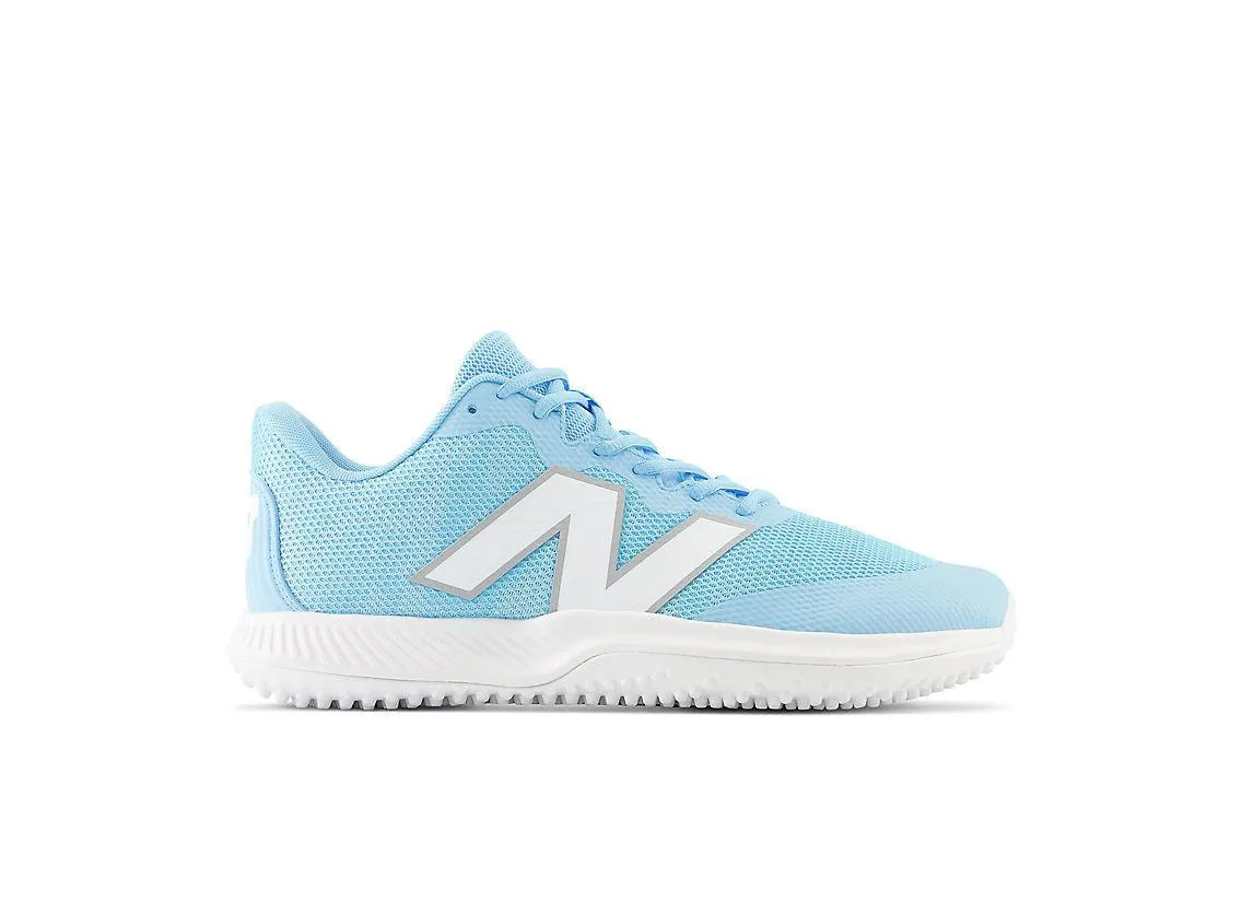 Silver Glow New Balance Men's FuelCell 4040 V7 Turf Baseball Shoes - Sky Blue / White - T4040TC7