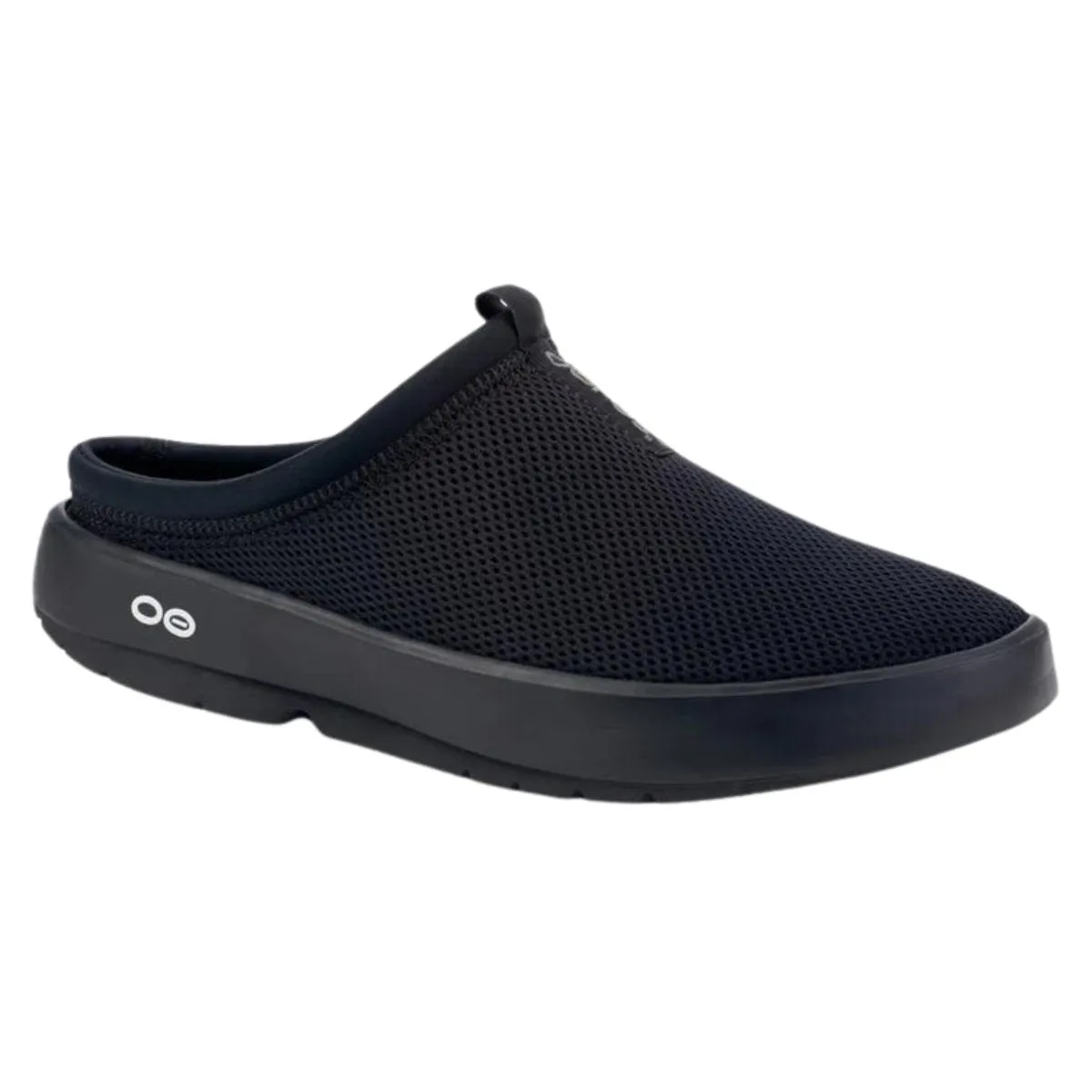 Tread Ready OOFOS Men's OOcoozie Sport Mule Black Mesh
