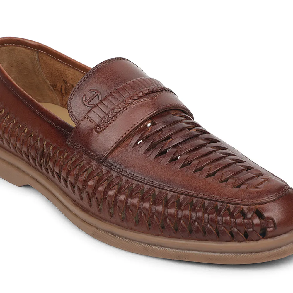 Soft Insole Slip-ons Toe Free Healers Brown Casual Loafers For Men ASF-5 By Liberty