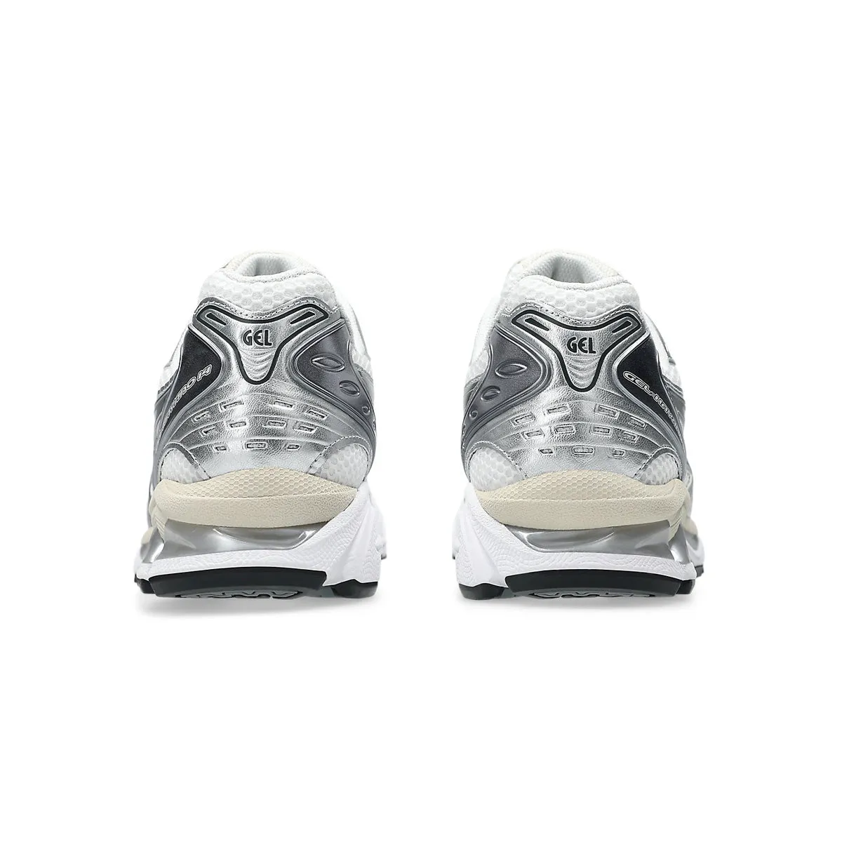 Gel-Kayano 14 'White Graphite Grey' Minimalist Outfit Turn Step