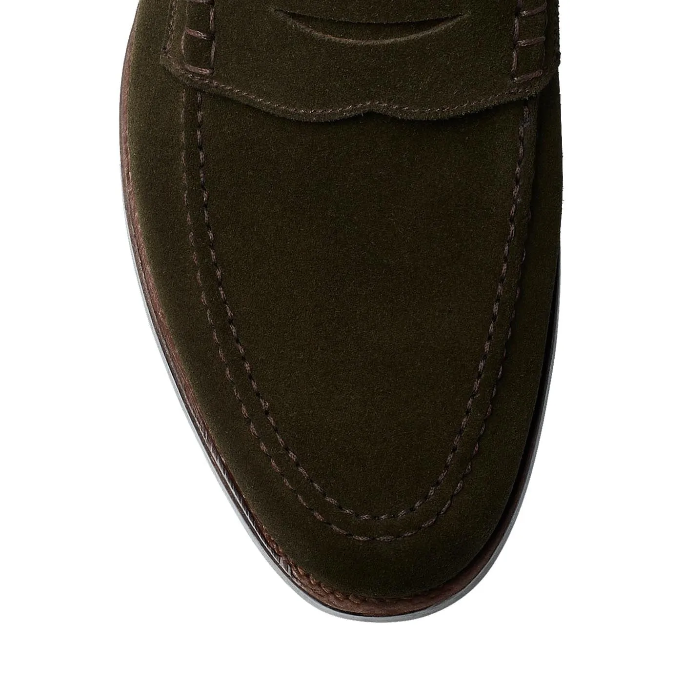 Seaton Earth Green Suede Shop Trip Office Shoes