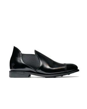 CasualStyle Outdoor Step Sanders 1619B Military Cap Toe Short Chelsea Black