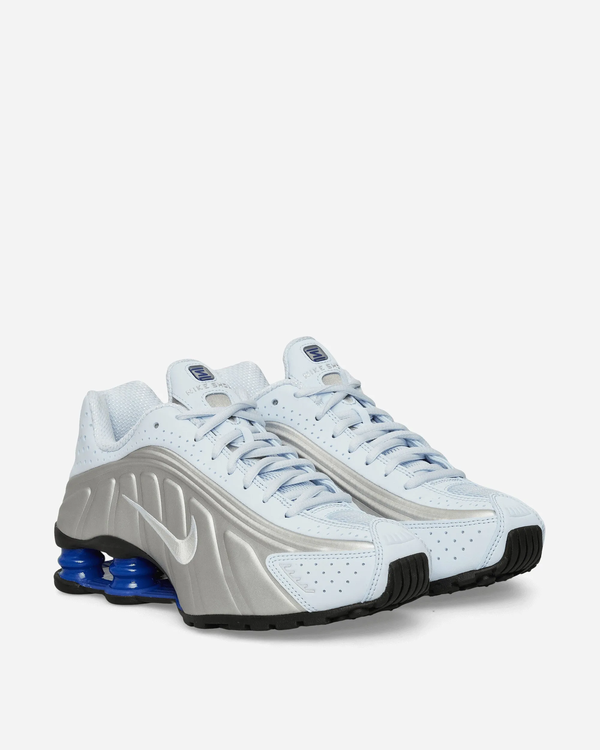 Photo Day TPR Sole Women's Shox R4 Sneakers Blue Tint / Metallic Silver