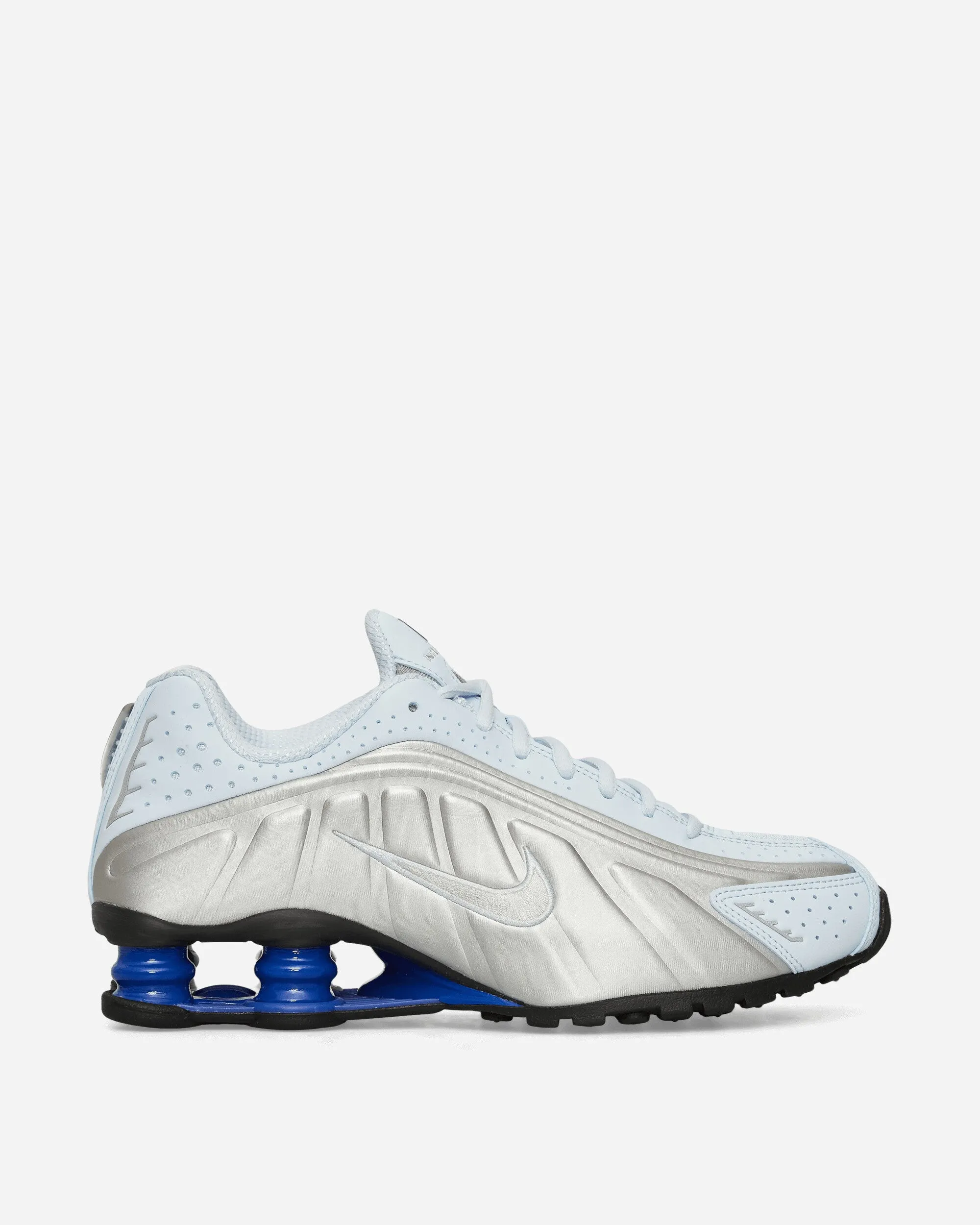 Port Hike Dribble Step Women's Shox R4 Sneakers Blue Tint / Metallic Silver