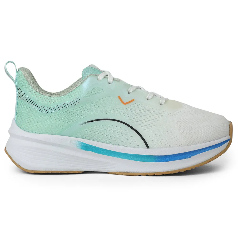 Leap7x Sea Green Sports Lacing Running Shoes For Men PACIFIC-1E By Liberty hydro - resistant - feature shoes cross - country running