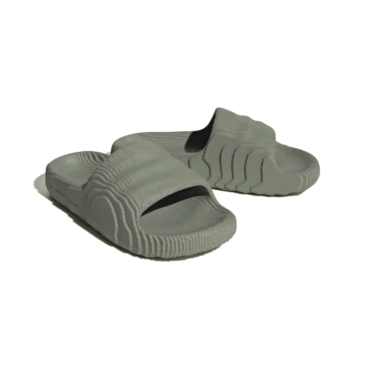 Wmns adilette 22 'Silver Green' Happy Walk