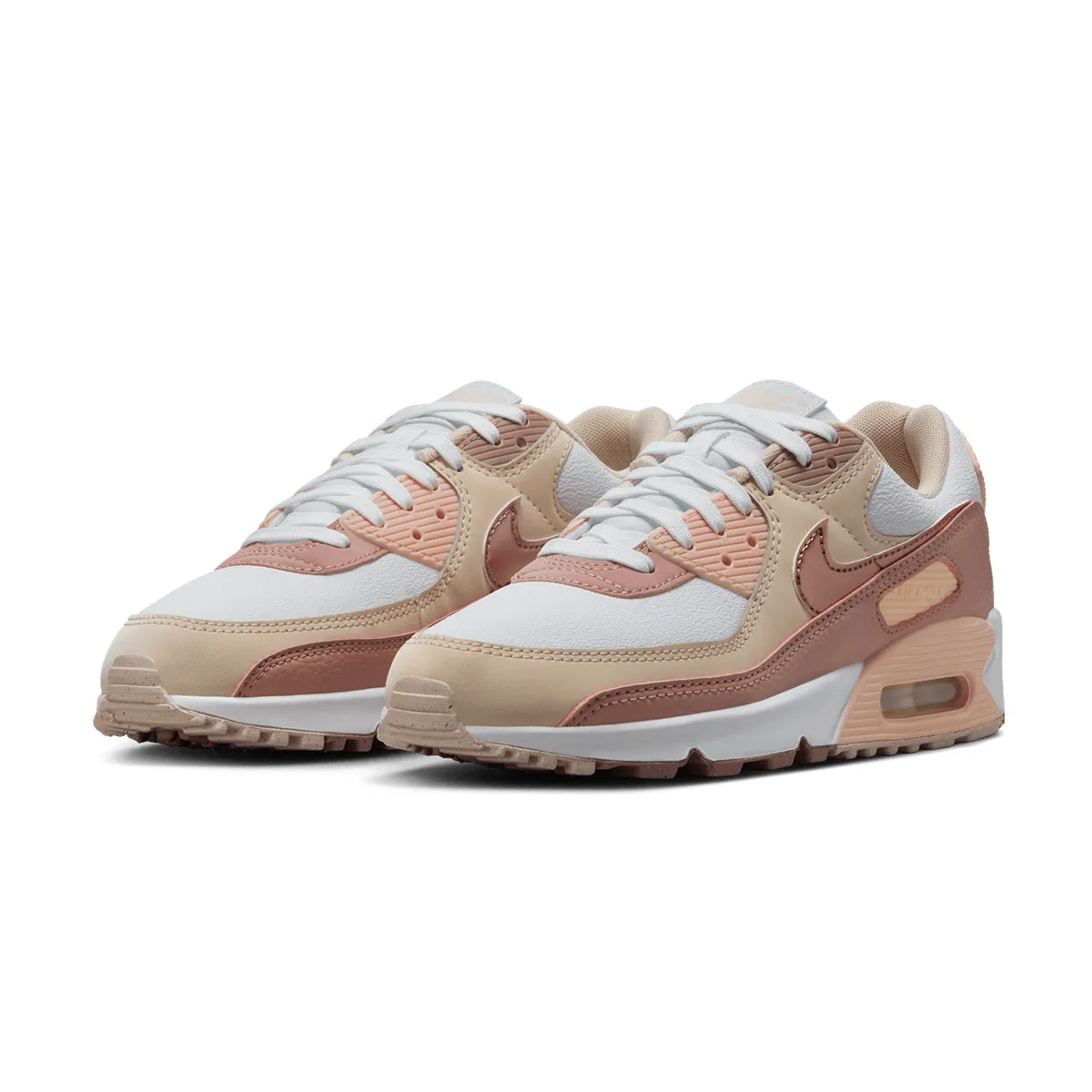 Chic Basics Bend Step Wmns Air Max 90 Nn Prm 'Velvet Brown Particle Pink'