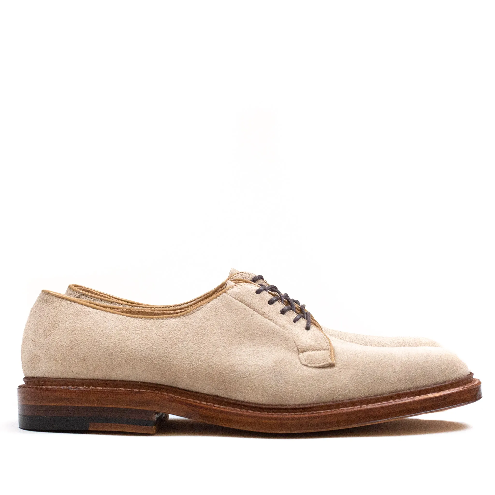 Alden Plain Toe Blucher Milkshake Suede Open Feel Non Marking