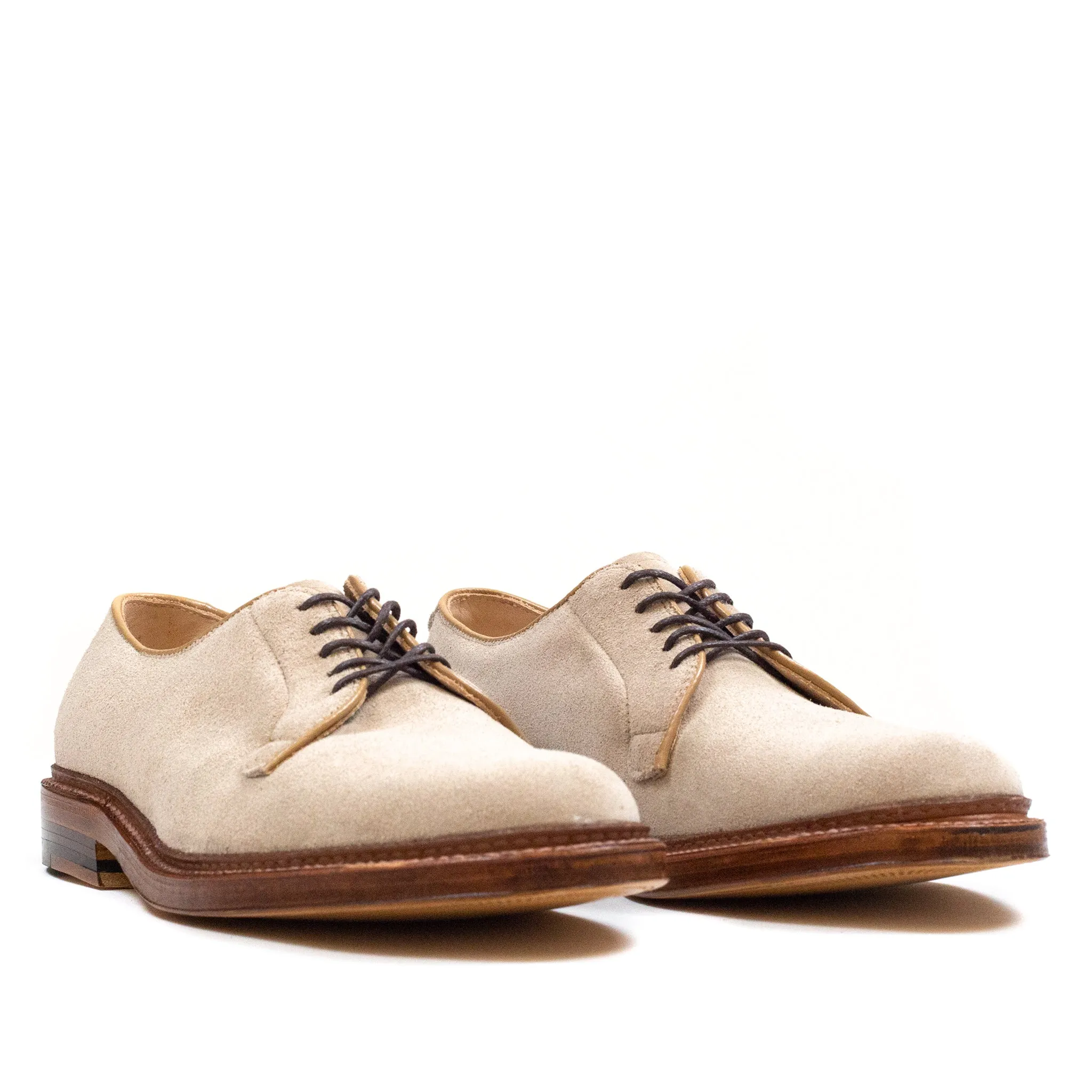 Alden Plain Toe Blucher Milkshake Suede Urban Walking Flex Step