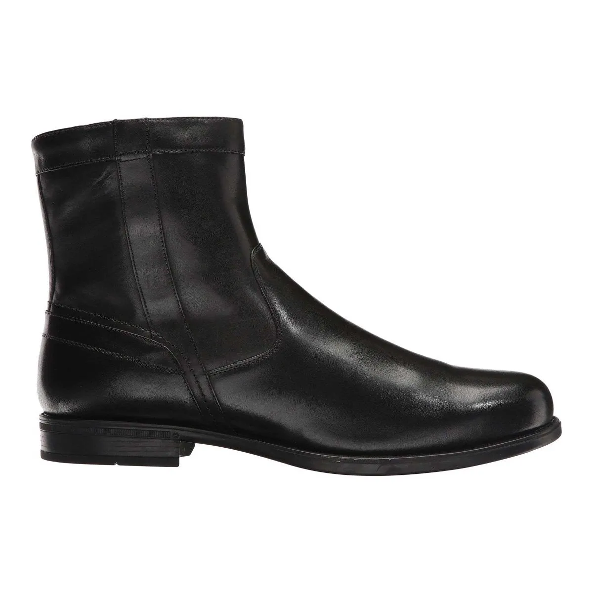 Florsheim Men's Midtown Plain Toe Zip Boot Black Guard Hike Navy Deep