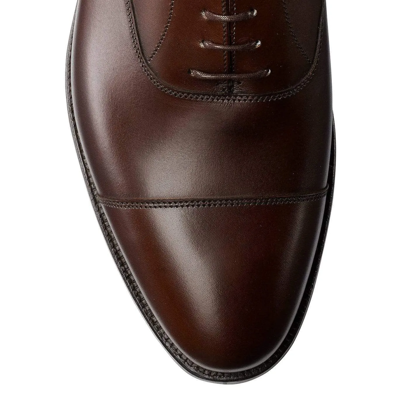 Full Grain Oxfords Radstock Dark Brown Burnished Calf