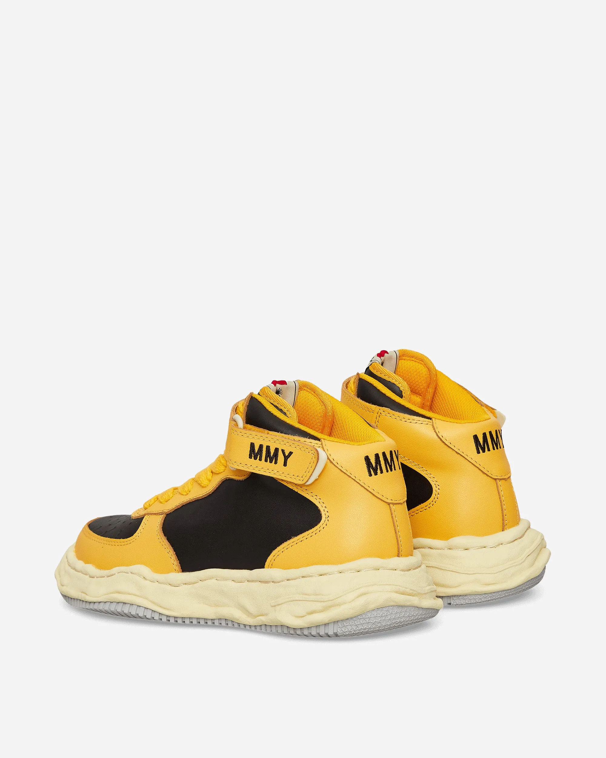 Trendy Footwear Wayne VL OG Sole Leather High Sneakers Yellow