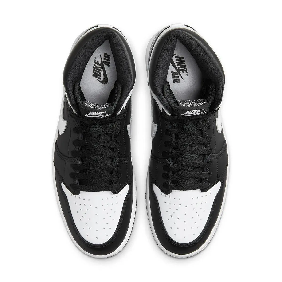 Customizable Insoles Air Jordan 1 Retro High OG 'Black/White'