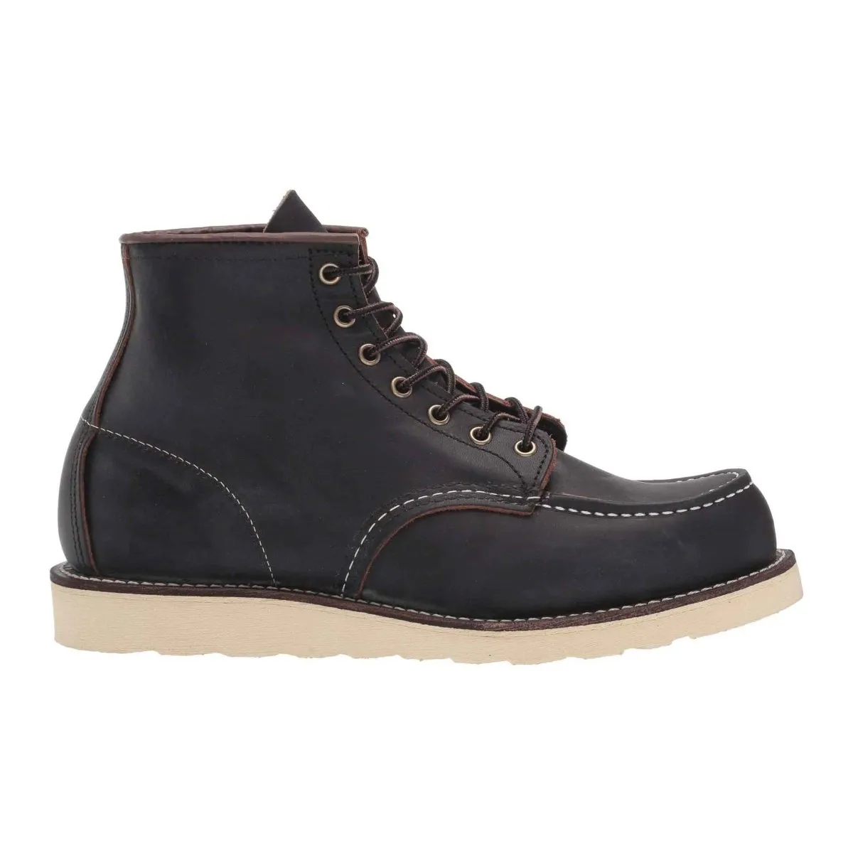 Dog Hike Minimal Stitch Red Wing Men's 6-Inch Classic Moc 8849 Black Prairie Leather