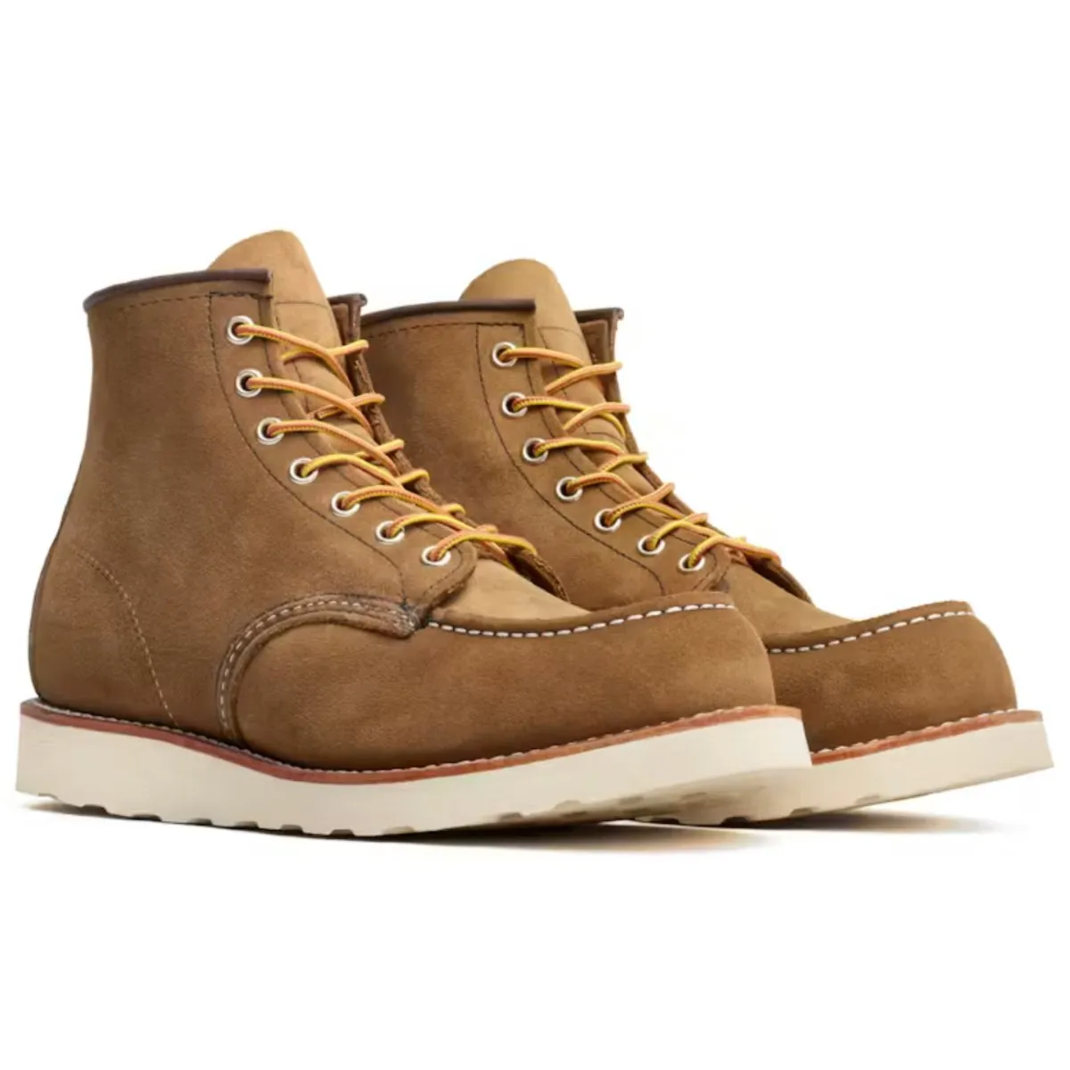 Soft Step Design Non-Slip Sole Red Wing Men's Classic Moc 6" 8881 Olive Mohave Leather
