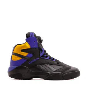 Reebok Basketball Men Shaq Attaq Black Pump Gold Lakers GY7127 Abrasion Resistant Material