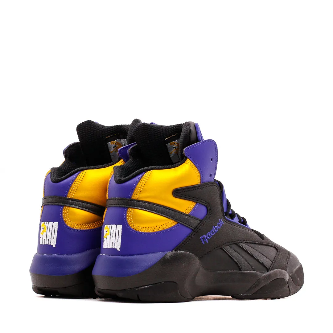 Reebok Basketball Men Shaq Attaq Black Pump Gold Lakers GY7127 Waterproof Material