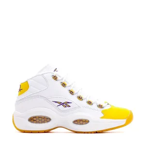 Reebok Classics Basketball Men Question Mid Allen Iverson Yellow Toe Core FX4278 High Rise Indoor Outdoor