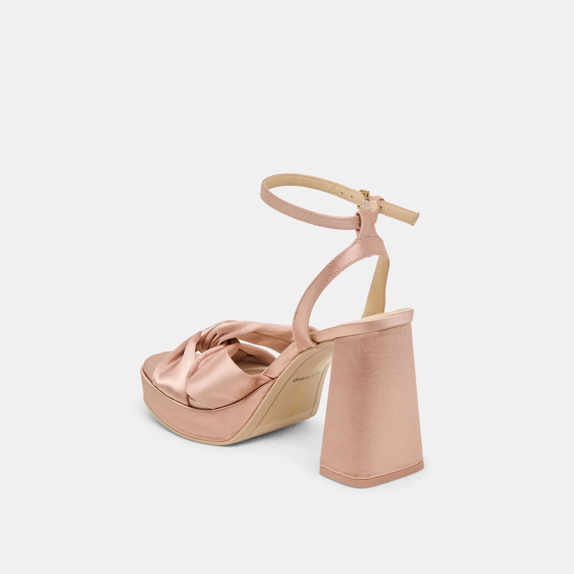 PARLO HEELS BLUSH SATIN Modern Heels