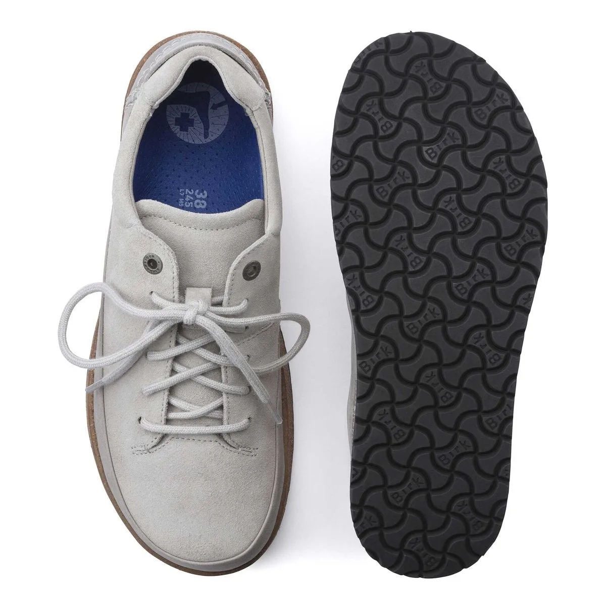 Cushioned Upper Birkenstock Men's Honnef Low Whale Grey Suede