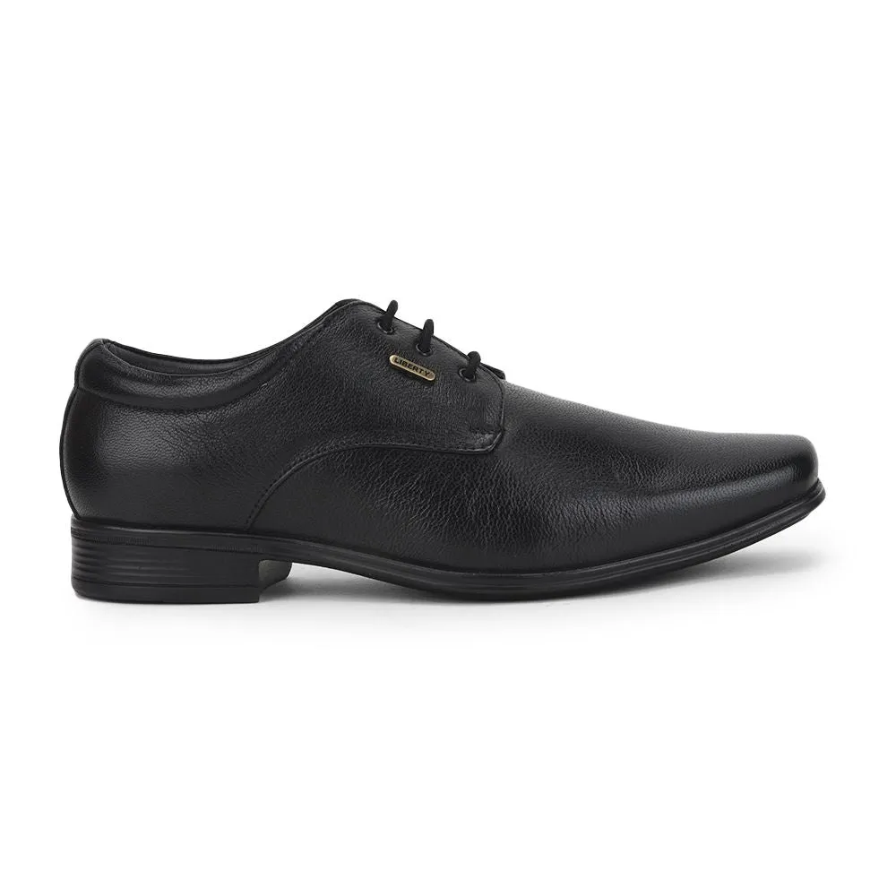 Formal Comfort Fortune (Black) Formal Lace Up Derby Shoes For Men Uvl-305 By Liberty