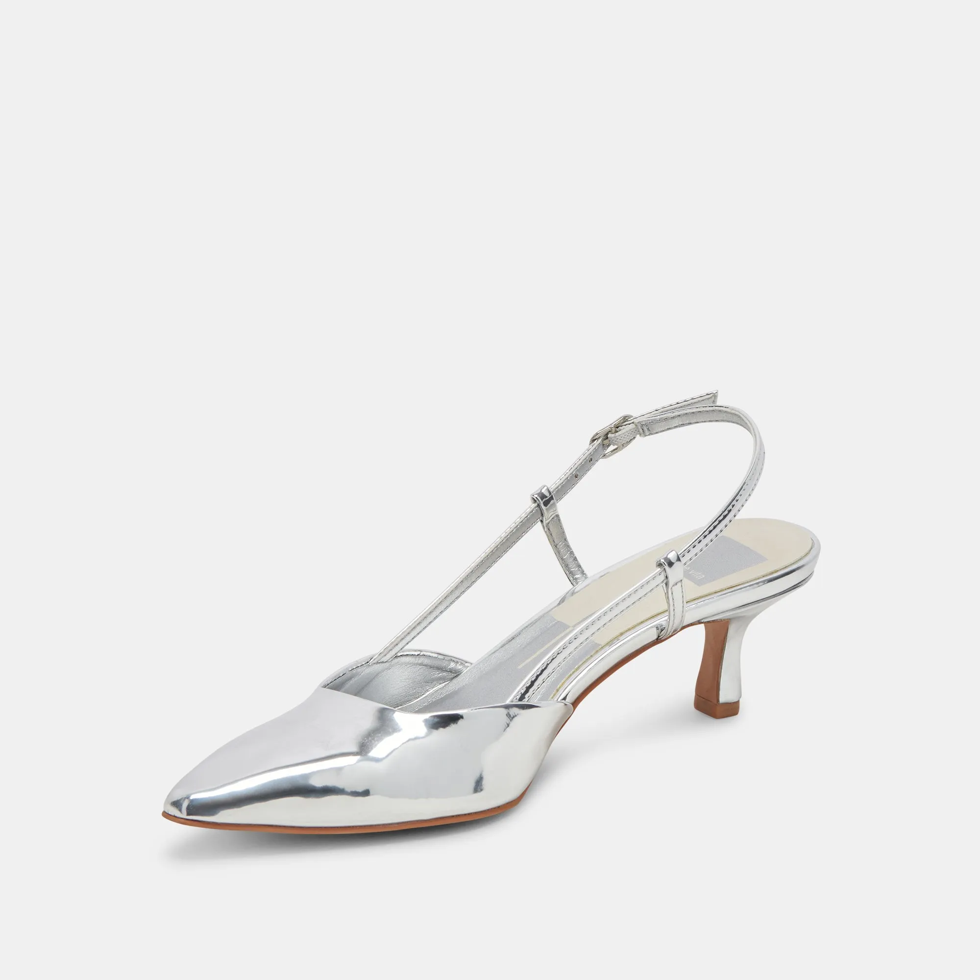 Wedding Reception Shoes Bridal Stilettos ODELA WIDE HEELS SILVER STELLA