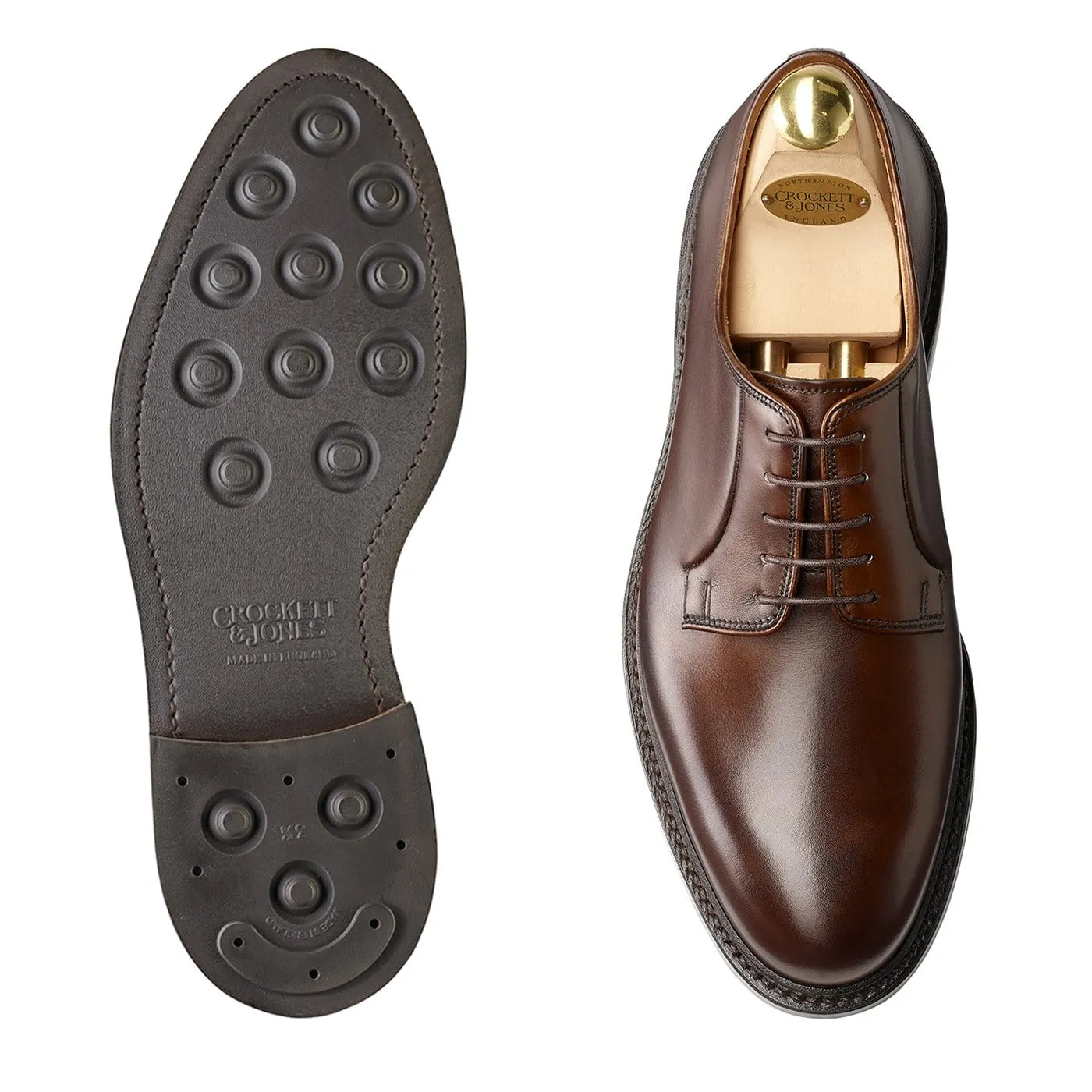 Lanark 3 Dark Brown Burnished Calf Office Footwear