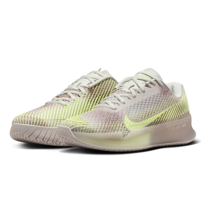 Eva Midsole Nike Court Air Zoom Vapor 11 Premium Women Hard Court Tennis Shoes - Phantom/Barely Volt-Platinum Violet