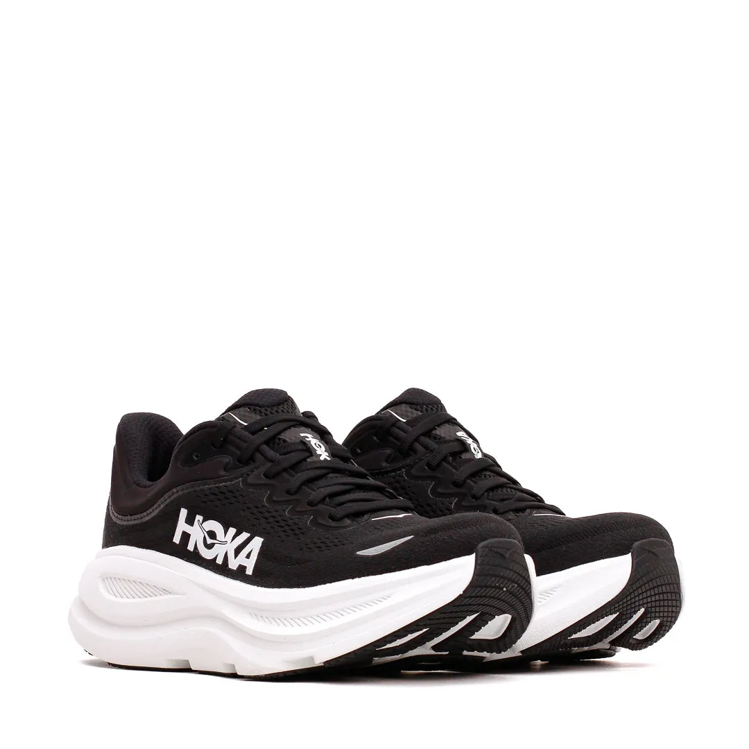 Daily Essentials Lightweight Flexible Wear Hoka One One Men Bondi 9 Black White 1162011-BWHT