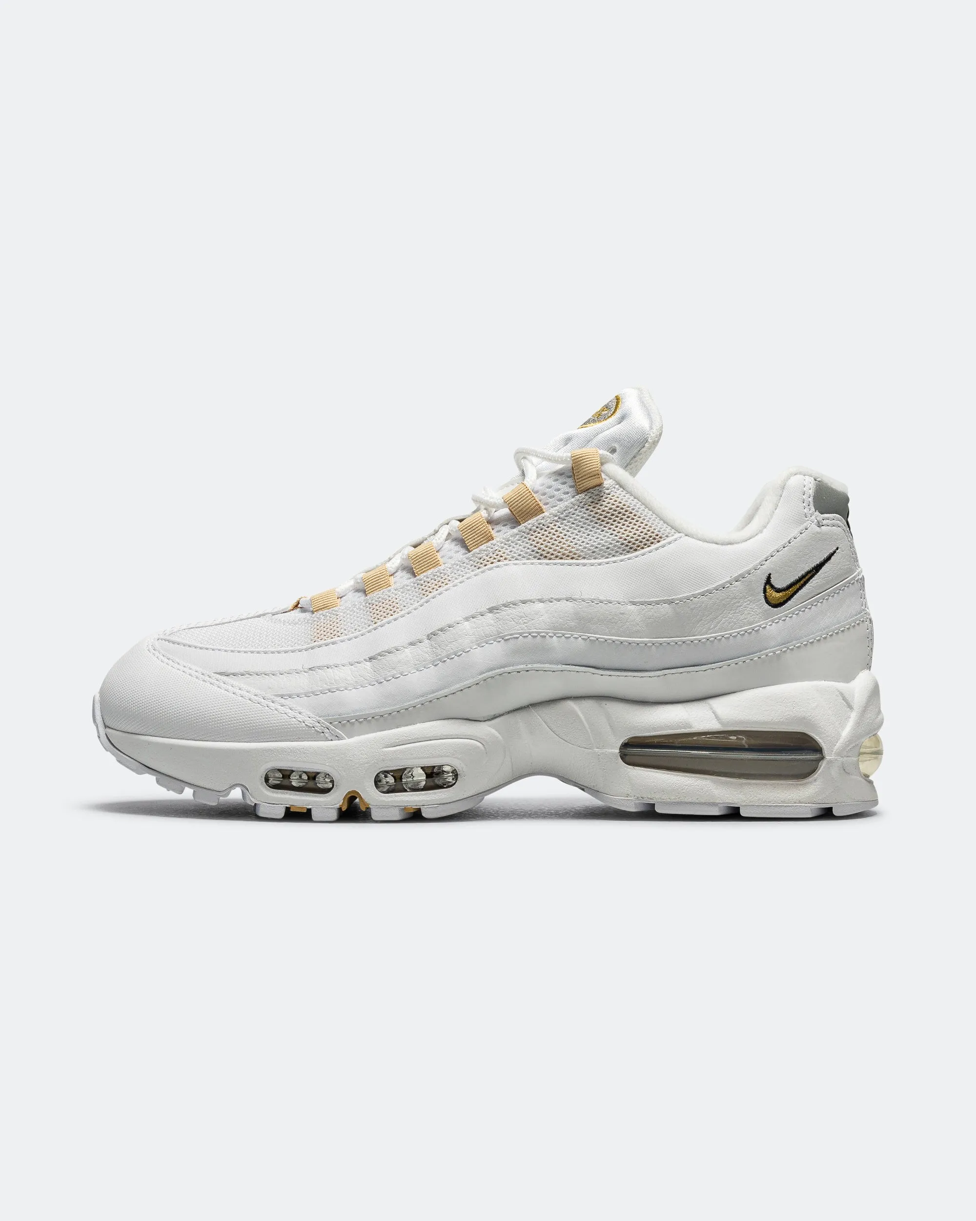 Walk Boost Lightweight Fit Air Max 95 Big Bubble - White/Metallic Gold-Black-Pearl Grey