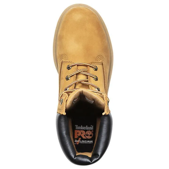 Timberland Men's 65030 PRO?? Direct Attach 6" Soft Toe Wheat Waterproof Everyday Footwear Flexible Comfort