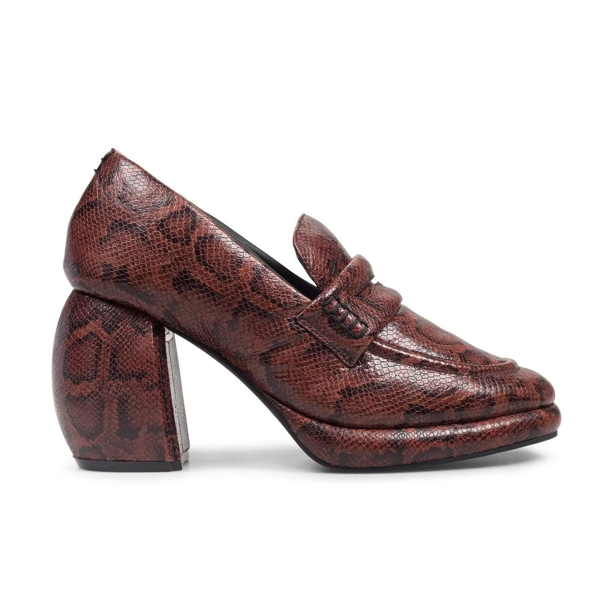   Martine rose Wmns Loafer 'Brown Snake' Sleek Detail