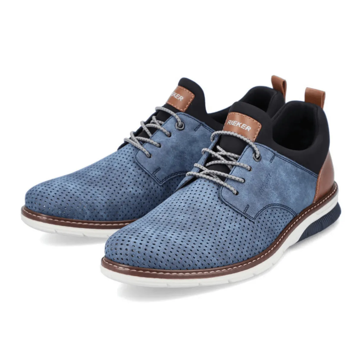 Rieker Men's 14450-14 Dustin Baltic/Amaretto/Black subtle style Durable   construction