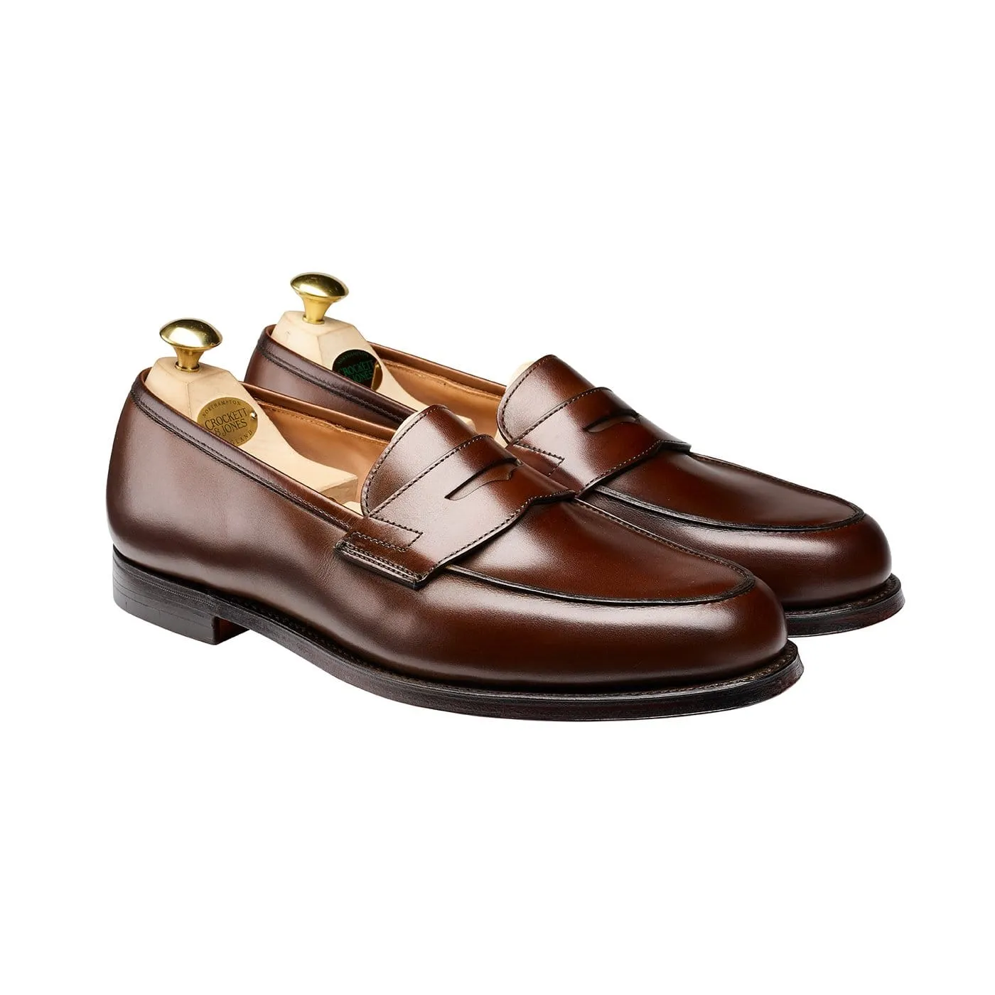 Grantham 2 Dark Brown Burnished Calf Clean Steps