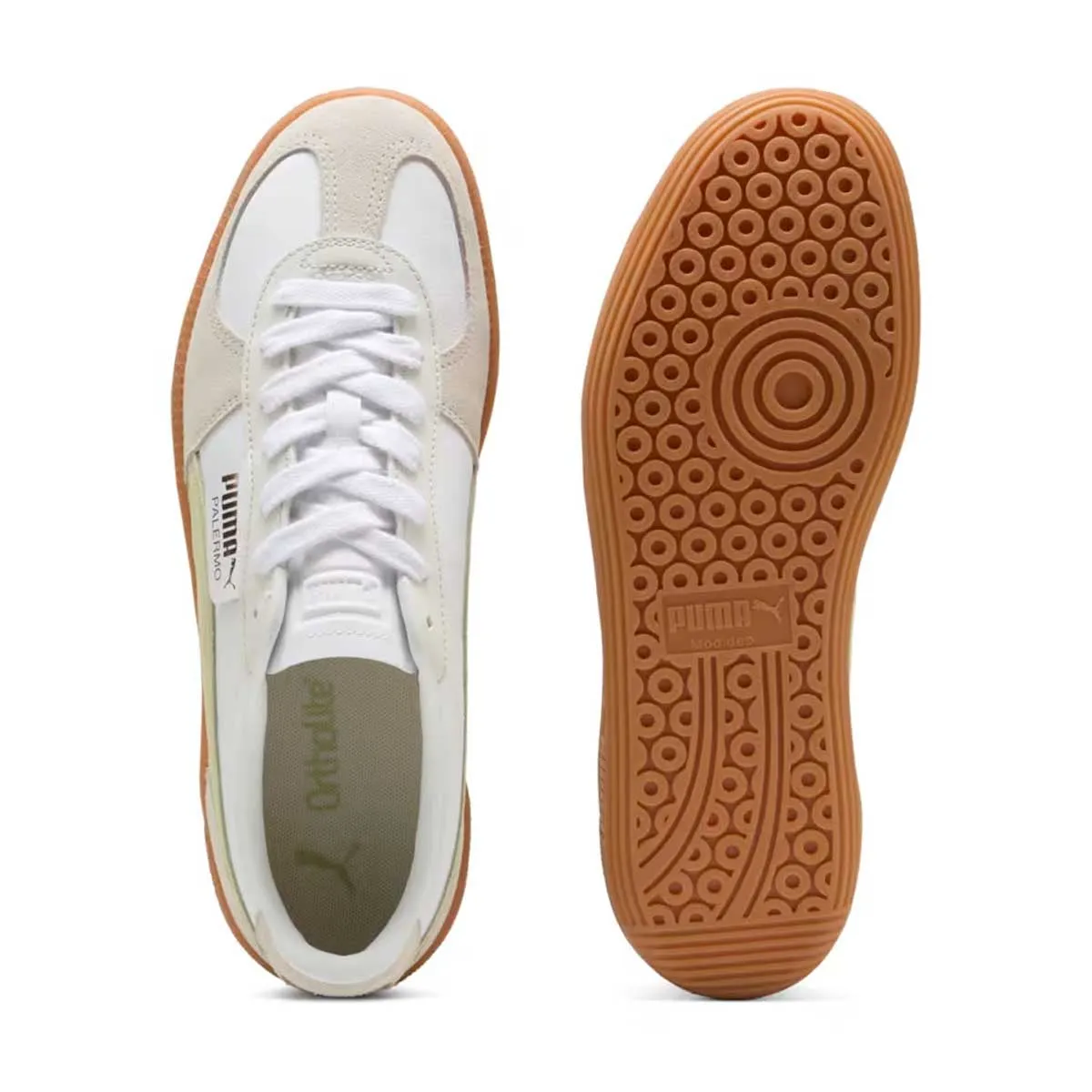 Sock Like Palermo Leather 'Puma White Pistachio Green'