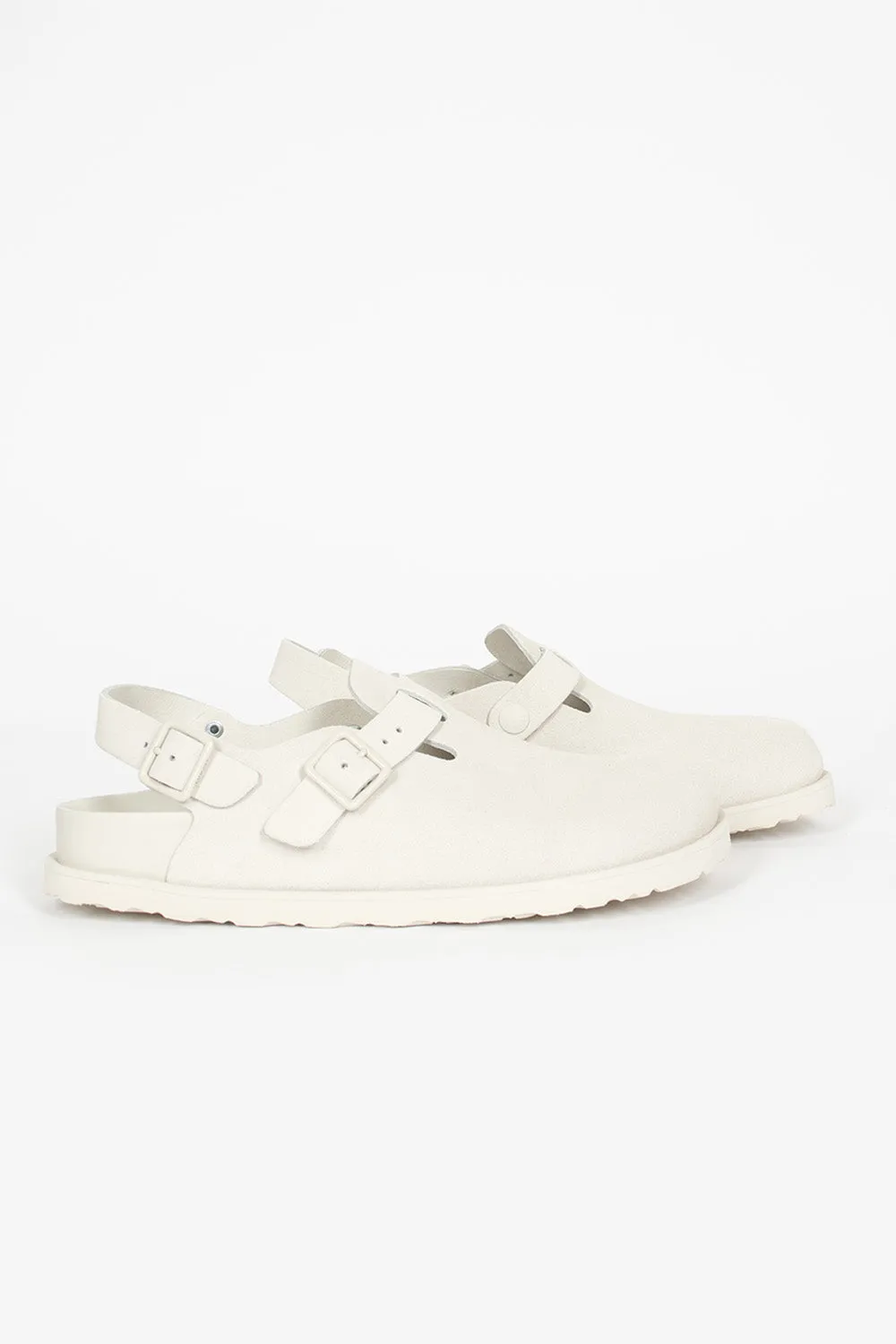 Tokio Suede Clog Bone Premium Walk