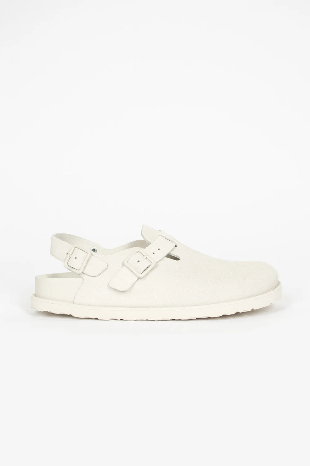 Tokio Suede Clog Bone Comfortable Performance