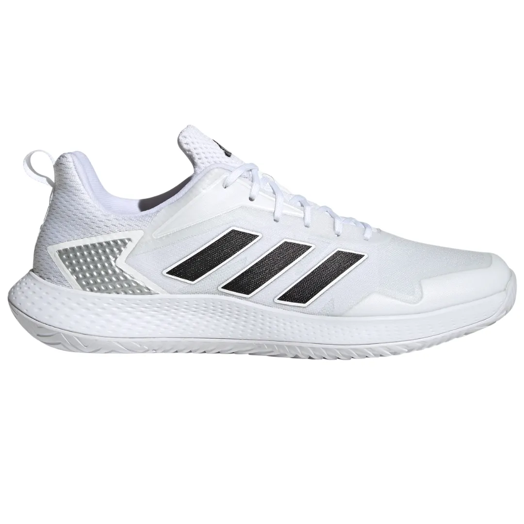 Comfort Motion Adidas Defiant Speed Mens Tennis Shoes - White/Black/Silver