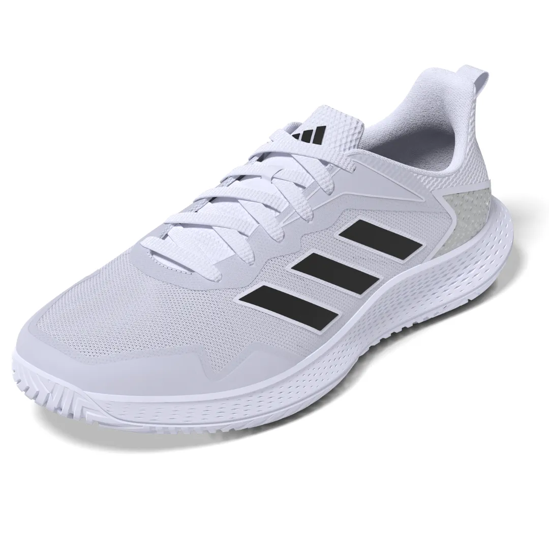 Adidas Defiant Speed Mens Tennis Shoes - White/Black/Silver Soft Toe Box Speed Focus