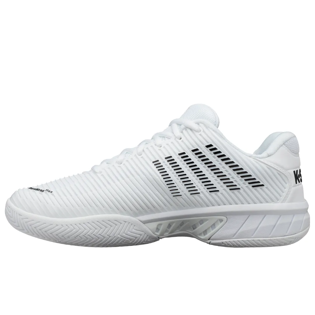 Tread Pattern Comfort Design K Swiss Hypercourt Express 2 White/Black Women Tennis Shoes
