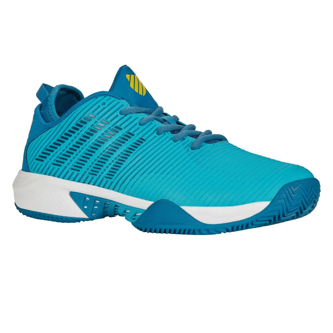 young adults Soft Interior K Swiss Hypercourt Supreme HB Mens Tennis Shoes - Scuba Blue/Celestial/Brilliant White