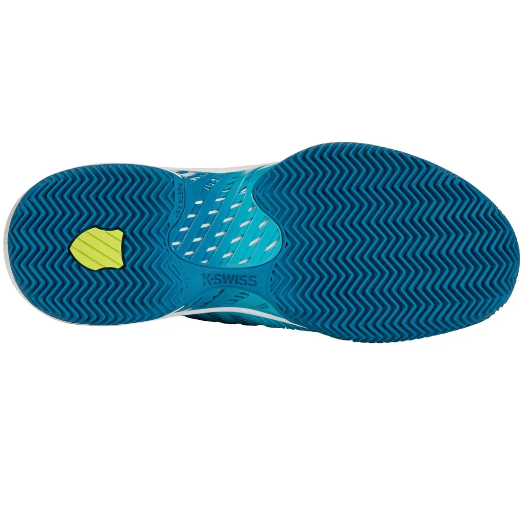 Narrow Fit K Swiss Hypercourt Supreme HB Mens Tennis Shoes - Scuba Blue/Celestial/Brilliant White