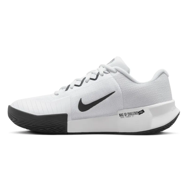 Nike GP Challenge Pro Women Hard Court Tennis Shoes - White/Black-White Breathable mesh Flex support