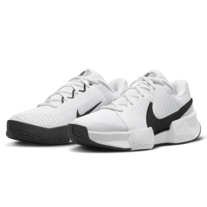 Adaptive Fit Urban Casual Nike GP Challenge Pro Women Hard Court Tennis Shoes - White/Black-White