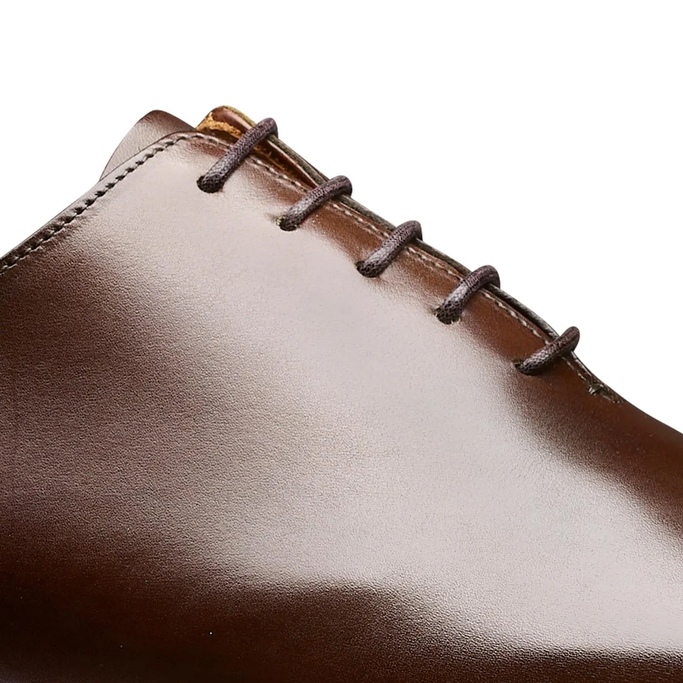 Alex Dark Brown Burnished Calf Sophisticated Shoes Leather Fit Shoes