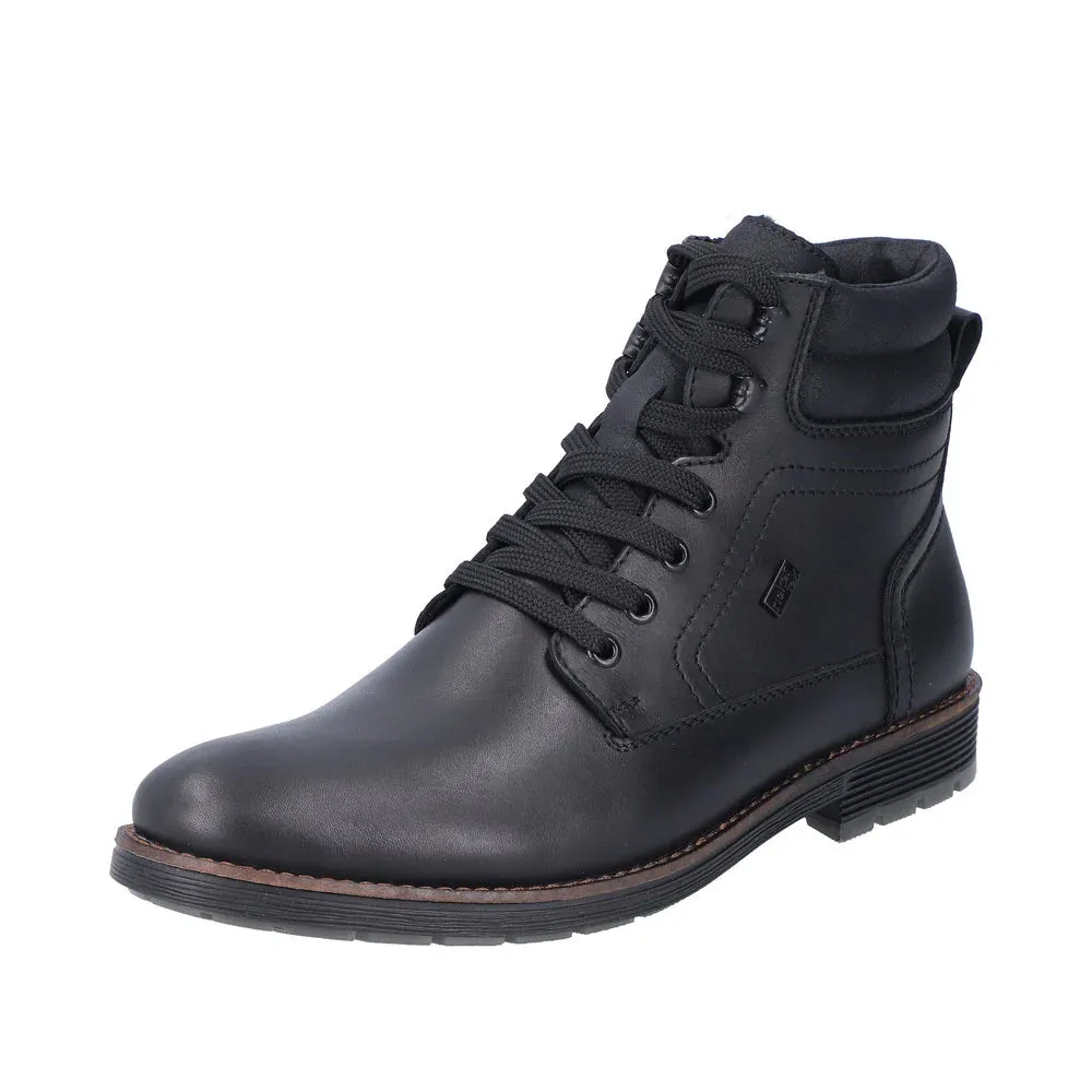 Rieker F4544-00 Boot - Black Rubber Sole Neutral Style