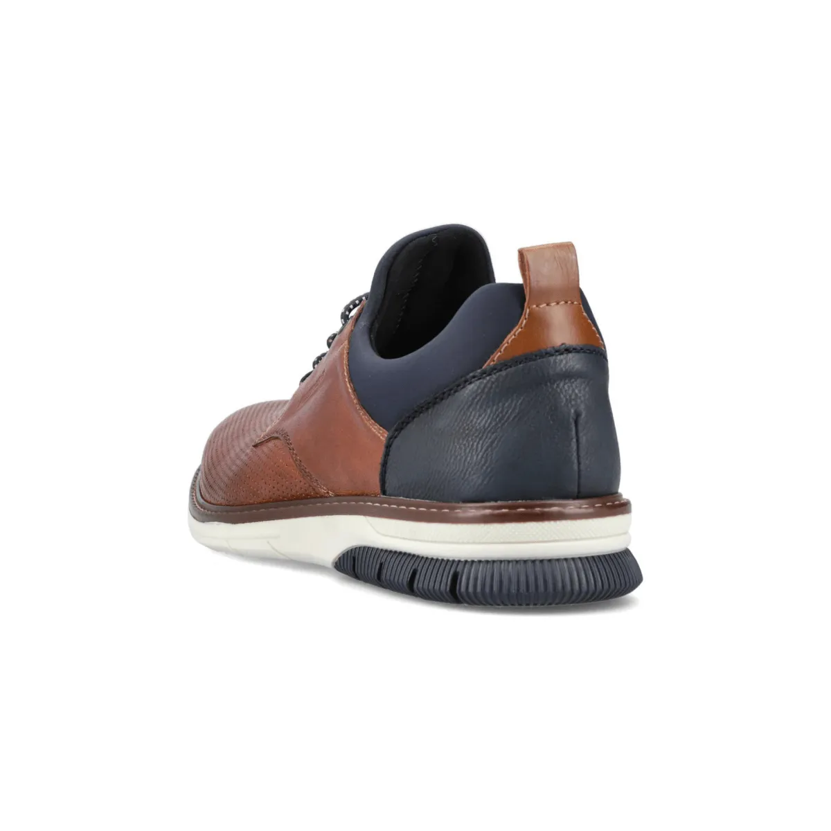 foam Rieker Men's 14450-22 Dustin Nut/Lake/Navy/Amaretto Leather